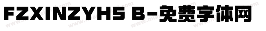 FZXINZYHS B字体转换